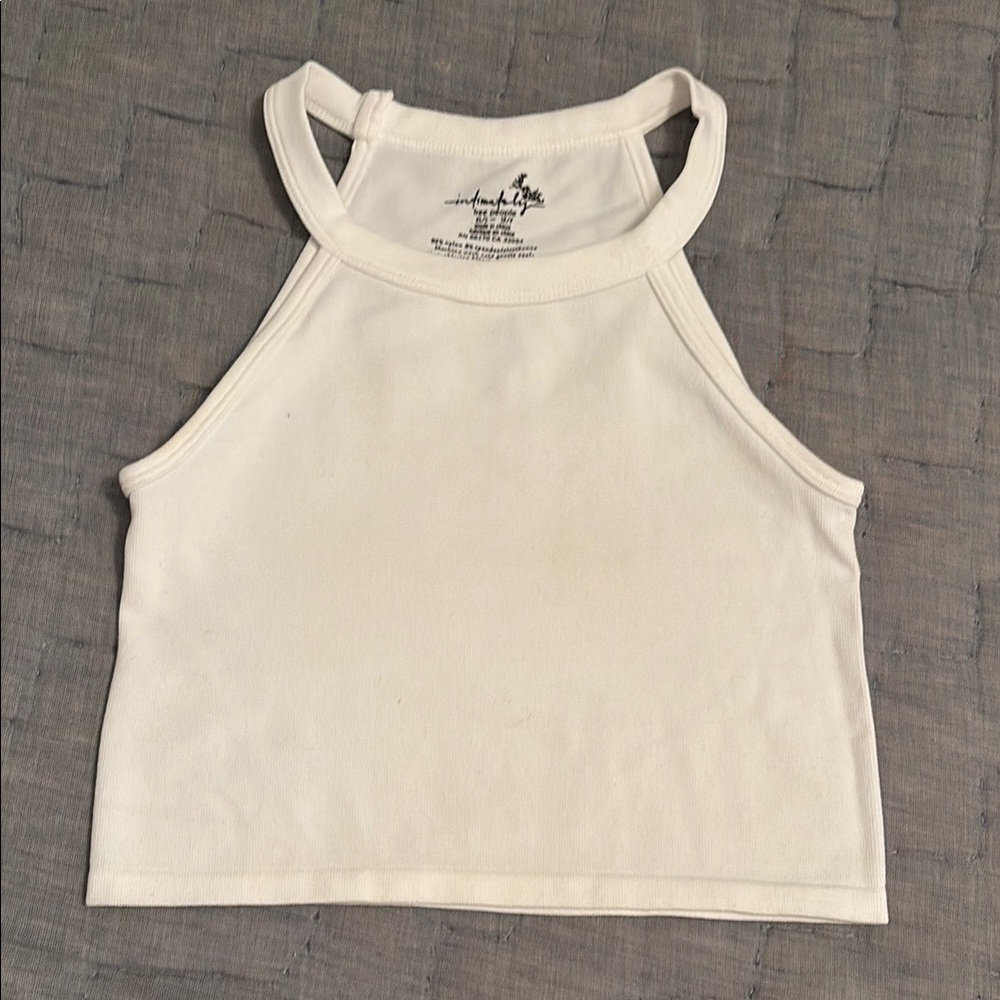 Free People Intimately White Sleeveless Women's Top